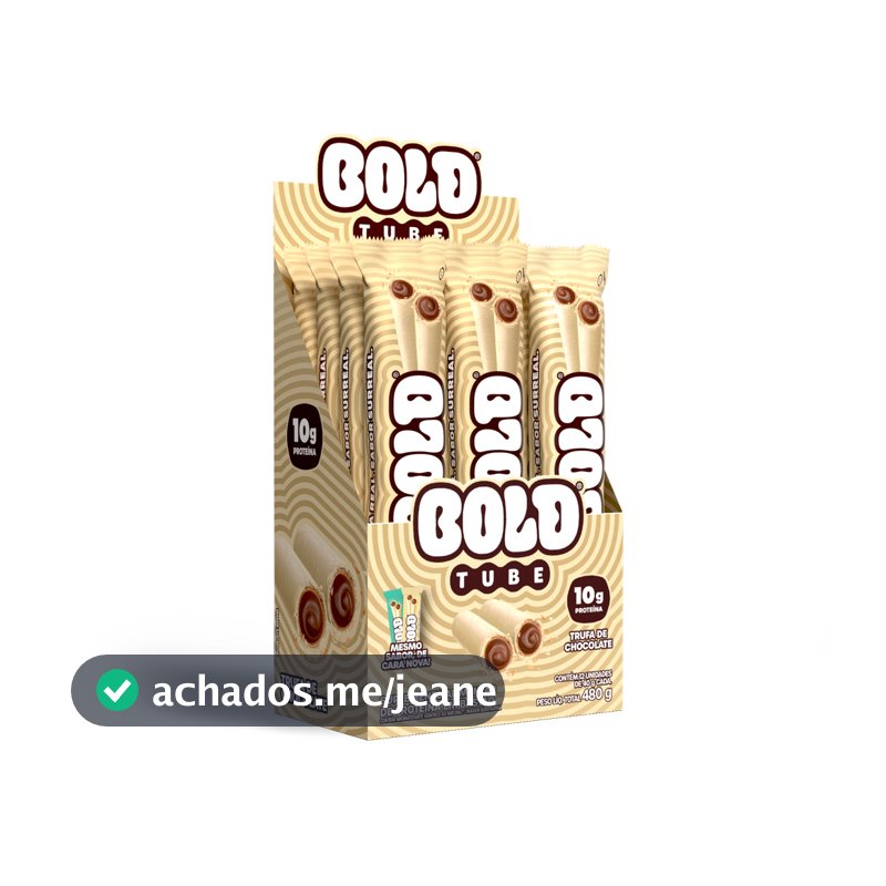 Chocolate Proteico BOLD Tube Trufa de Chocolate 10g de Proteína  (12 unidades)