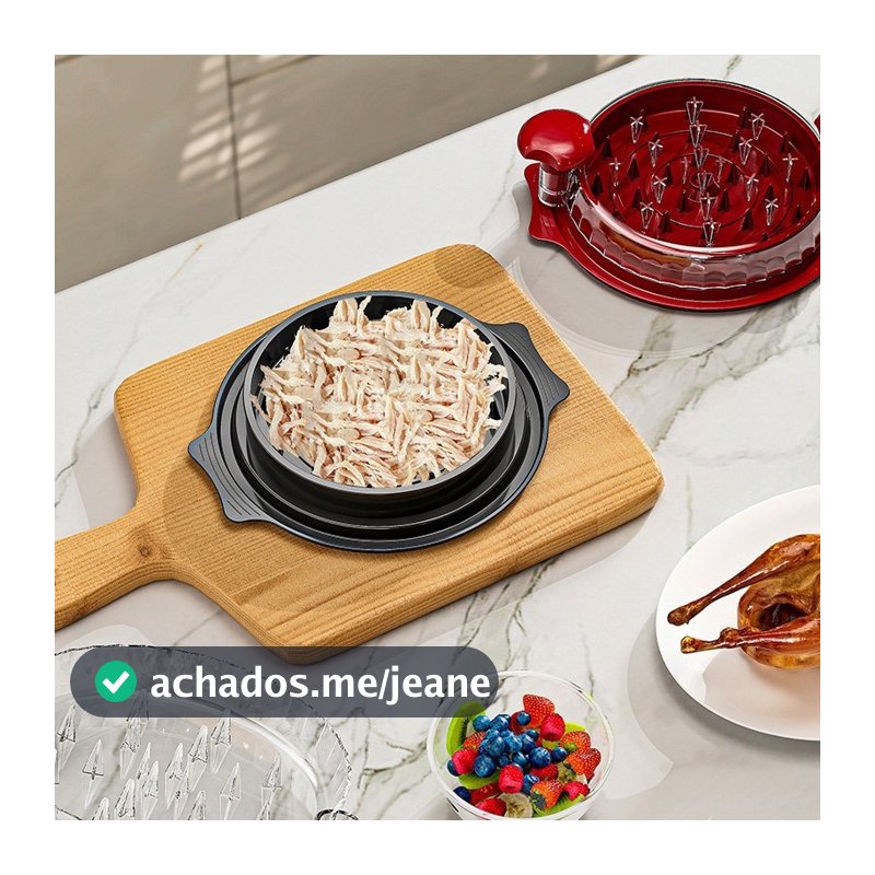 Triturador Desfiador Manual Super Prático de Frango Carnes Saladas Cozinha Multifuncional