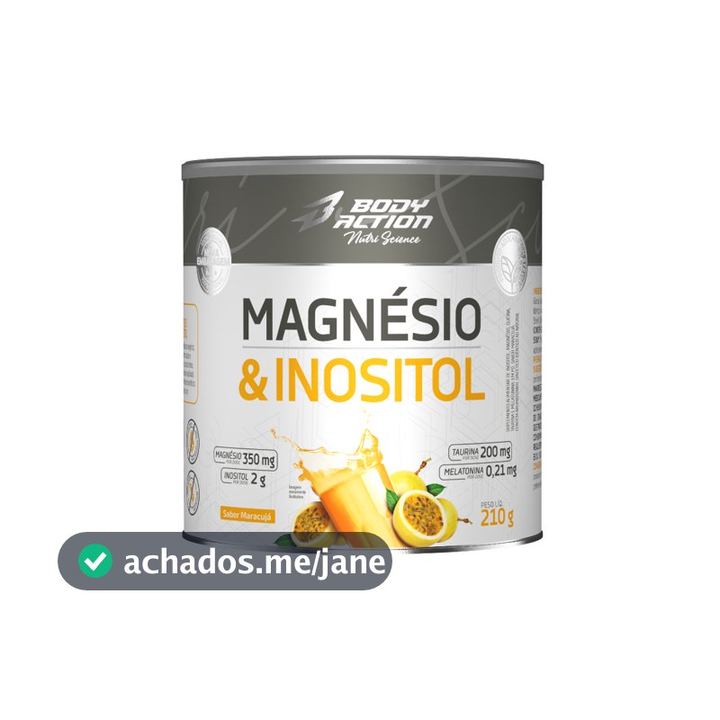 Suplemento Magnésio e Inositol 210g Bodyaction