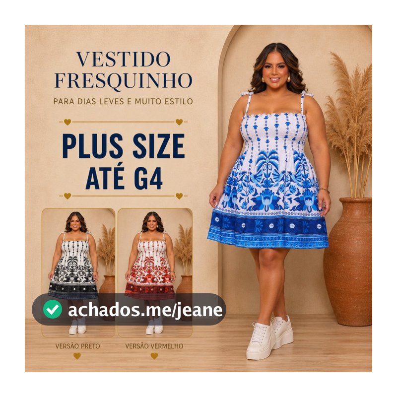 Vestido Curto Plus Size Estampado Modelador Verão Tomara Que Caia Alças Lastex Feminino Crepinho Dia Dia Tendencia 2026