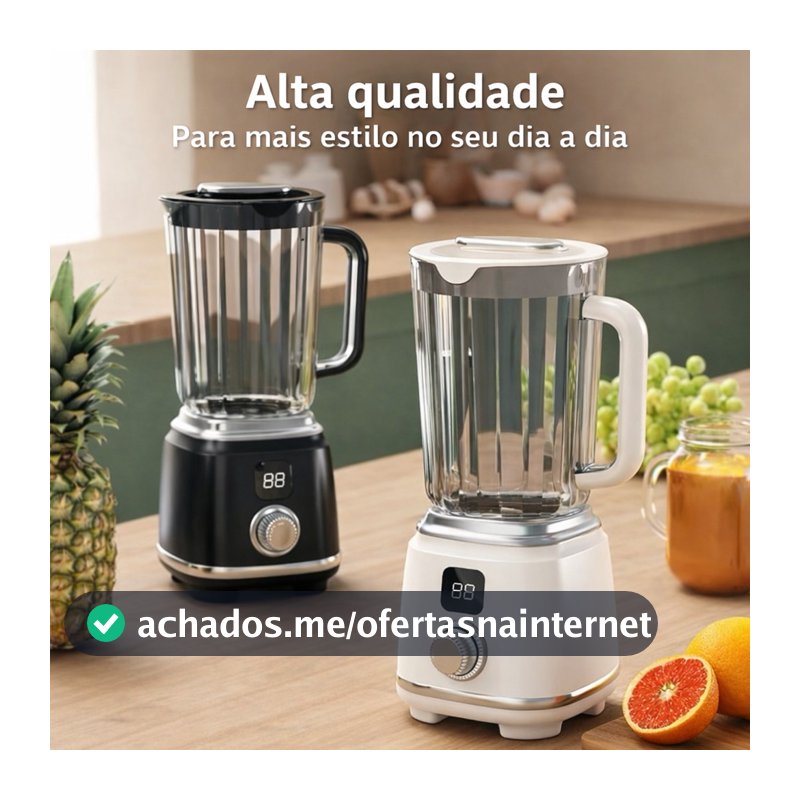 Mini Liquidificador Portátil 600ml USB Potente 22000RPM Para Smoothies Shakes Suco Rápido Moderno