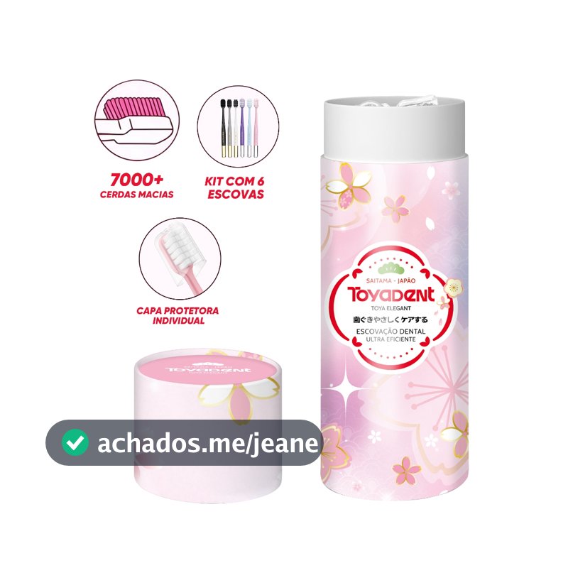 Toyadent 7000+Escova de dentes com proteção de gengiva com cerdas supermacias | Caixa de presente leve e luxuosa de 6 pe