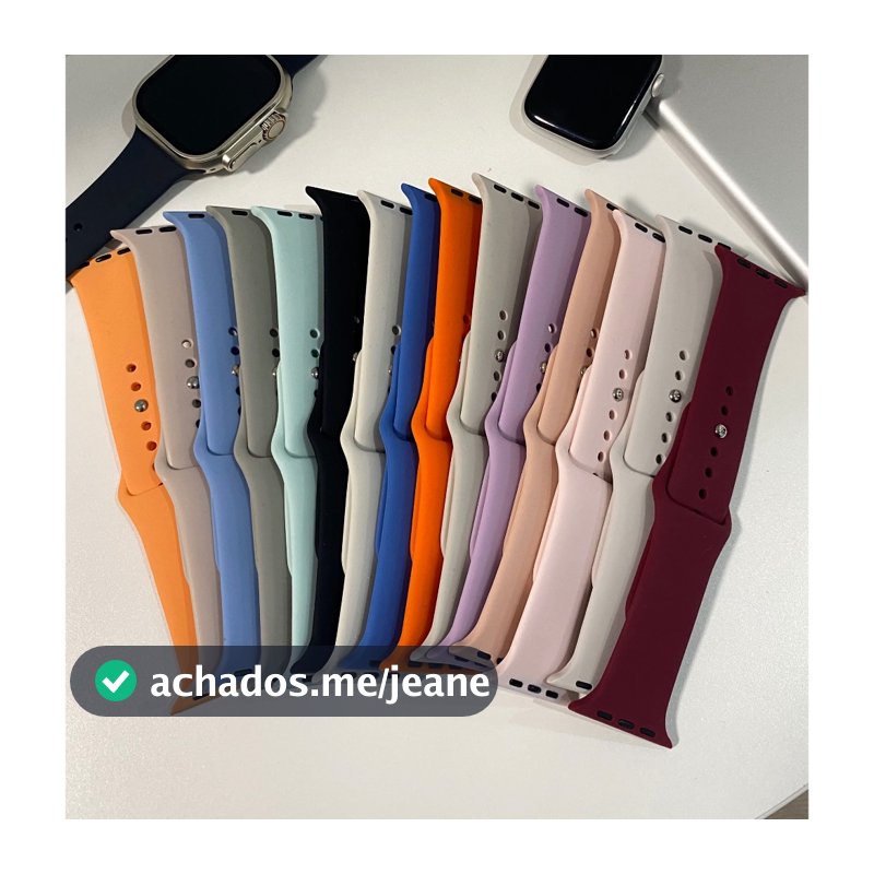 ALUBEN Pulseira smart Watch Silicone Compatível Relógio 38mm/40mm/41mm 42mm/44mm/45mm/49mm
