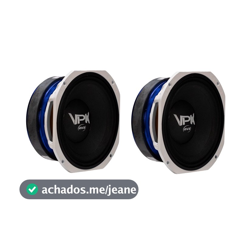 2 Alto Falante Qvs 8 55vpk 400rms Medio Grave Pancadao Som Automotivo Som Profissional Line Array Paredao BOB