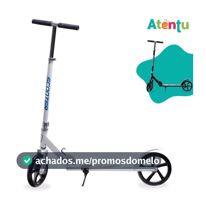 Patinete Adulto Juvenil 2 Rodas Dobrável Ajustável Até 100Kg