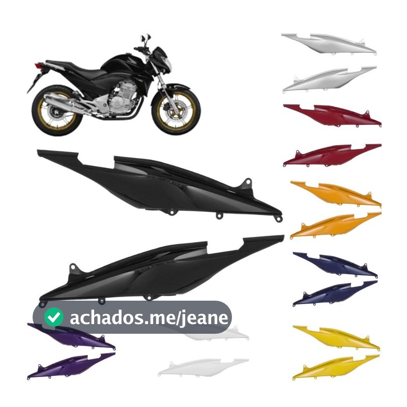 Rabeta Carenagem Modelo Original Compatível Com Moto CB 300R 2010 2011 2012 2013 Cromo Forte
