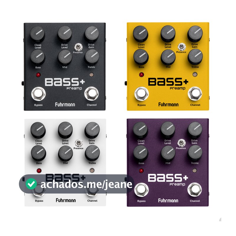Pedal de Efeito Bass+ Preamp - Fuhrmann