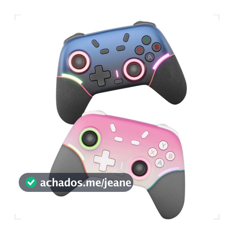 Controle Joystick Gamepad X9 Sem Fio Bluetooth 2.4g Com Iluminação RGB Android Ios PC Celular