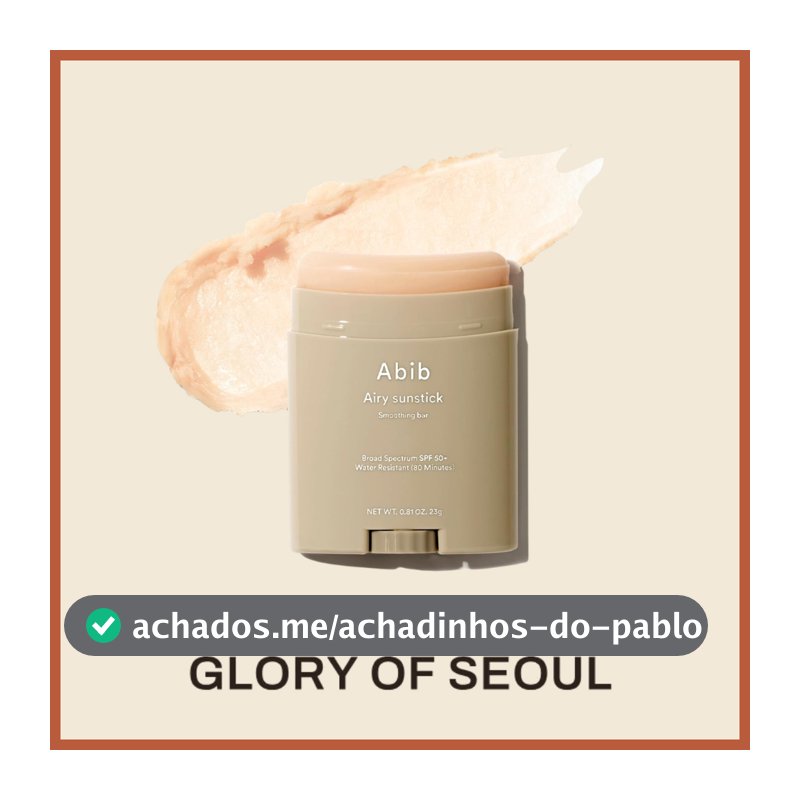 ABIB Airy sunstick Smoothing bar SPF50+ PA++++ 23g