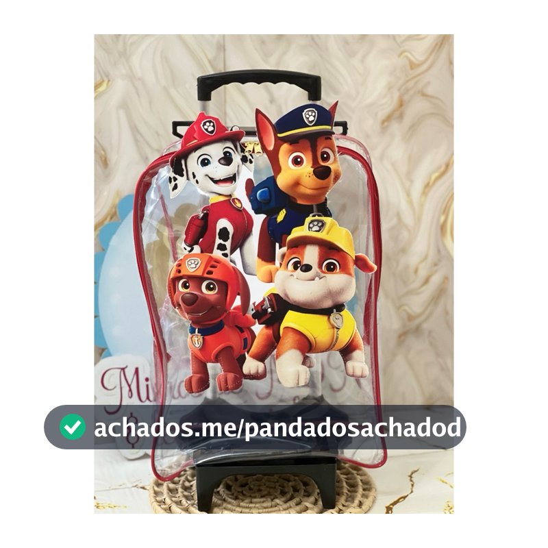 5 mochila de carrinho / rodinha 3D pra festa