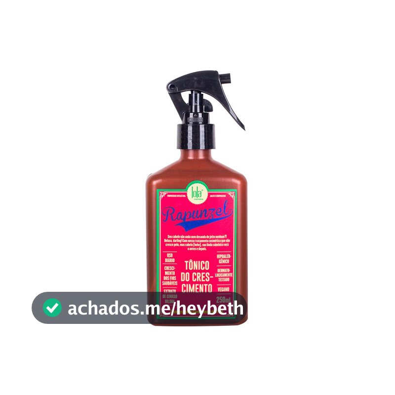 Lola Cosmetics Rapunzel Tônico Capilar de Crescimento 250ml