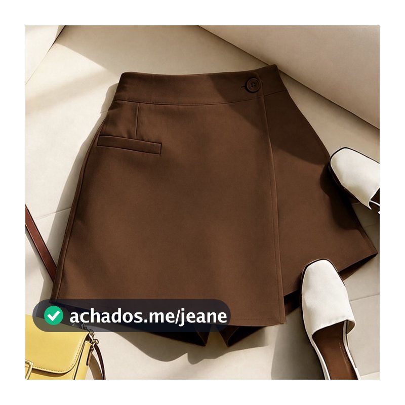 short saia alfaiataria feminino zilli style