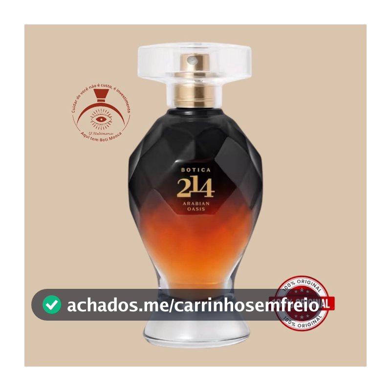 Botica 214 Arabian Oasis Floral Frutal Eau De Parfum 75ml Feminino - original o Boticário