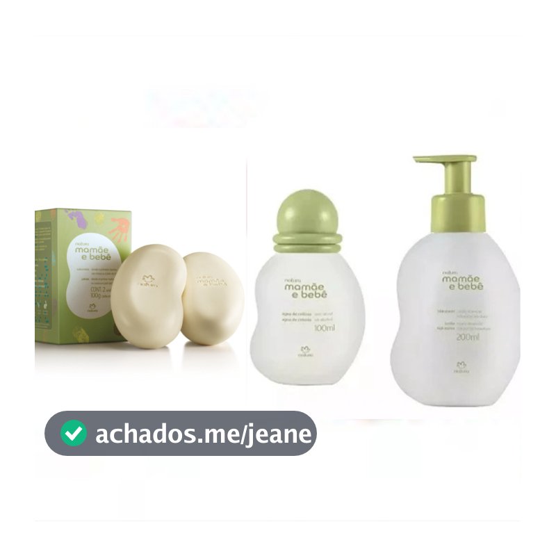 Kit Presente Mamãe e Bebê = Loção Hidratante, Água de Colônia, Sabonete em barra 2un.