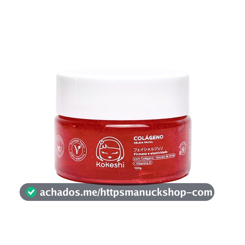 Geleia Hidratante Facial de Colágeno Pele Firme 100g Kokeshi Textura Jelly Cream