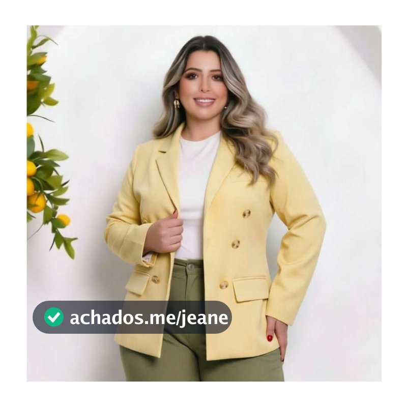 Blazer Feminino Alfaiataria Plus Size G1 G2 G3