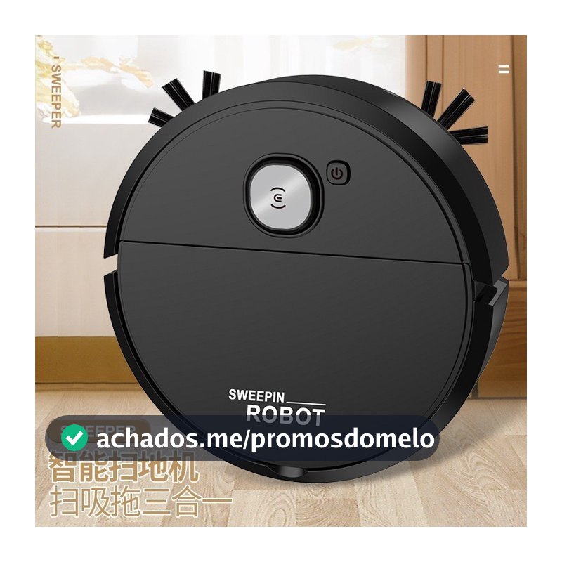 B&BRobô Varredora/Aspirador De Pó  Automática 3 Em 1 Limpeza Doméstica Robótico Inteligente E Silencioso