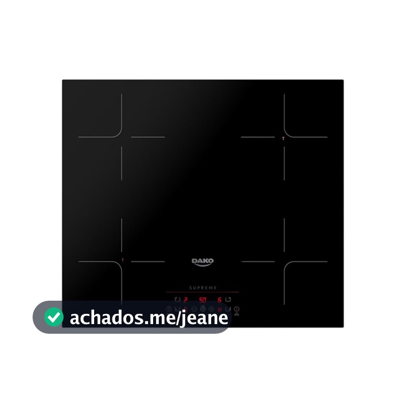 COOKTOP DE INDUÇÃO DAKO SUPREME 4 BOCAS 220V PRETO