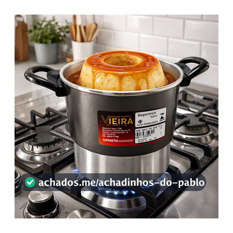 Kit Panela 3 Em 1 Banho Maria 18cm Forma Alumínio Multiuso Pudim Legumes A Vapor Cozimento