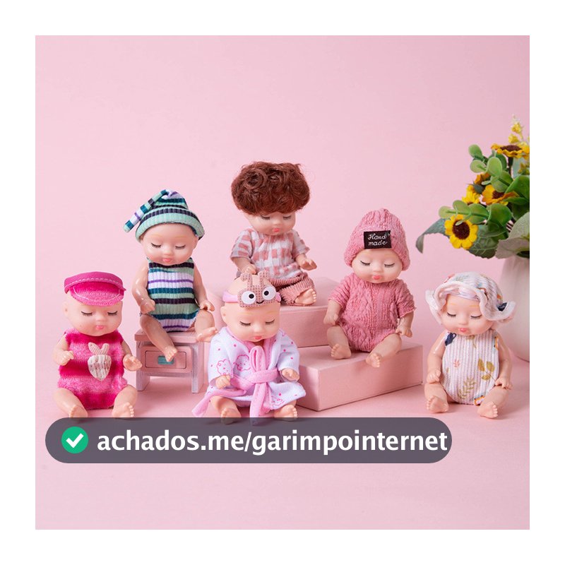11cm Boneca Bebe Silicone Reborn Simulação do Sono Renascimento da Boneca Renascida Infantis Brinquedos de Menina