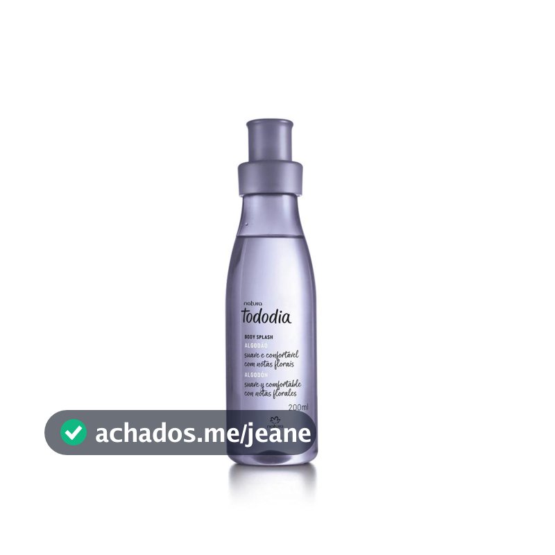 Body Splash Natura Tododia Algodão 200ml