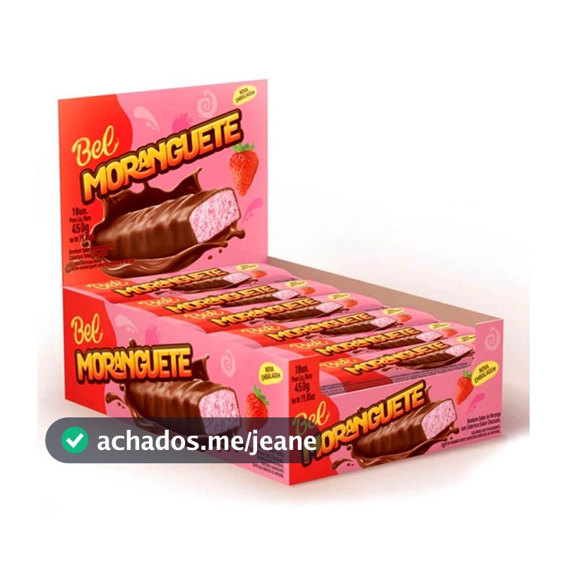 Bombom Chocolate Recheado Moranguete c/36 - Bel