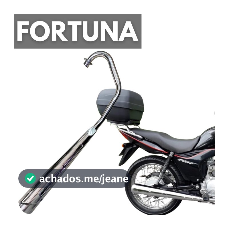 Escapamento c protetor Fan Cargo 125 KS 2009 a 2018 estralador fortuna