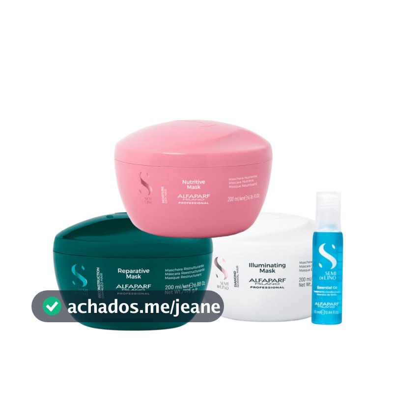 Kit Cronograma Capilar Home Semi Di Lino - Alfaparf