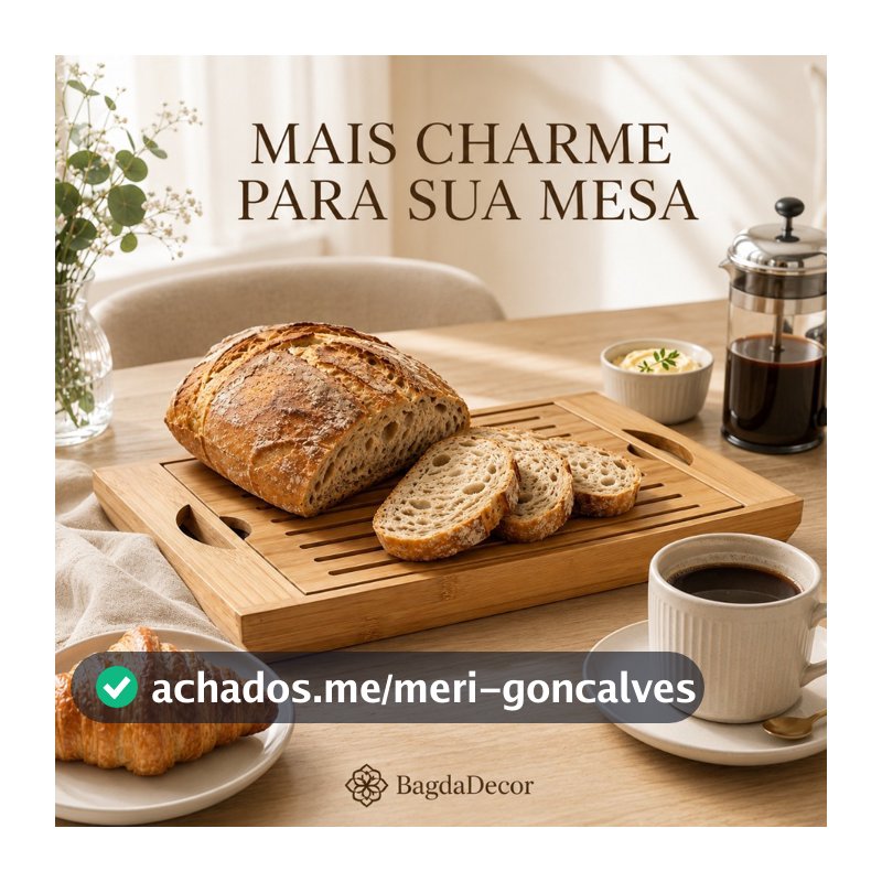 Tábua Migalheira Bambu 36cm 🍞 Corte de Pães, Servir Petiscos e Bandeja Multiuso Premium
