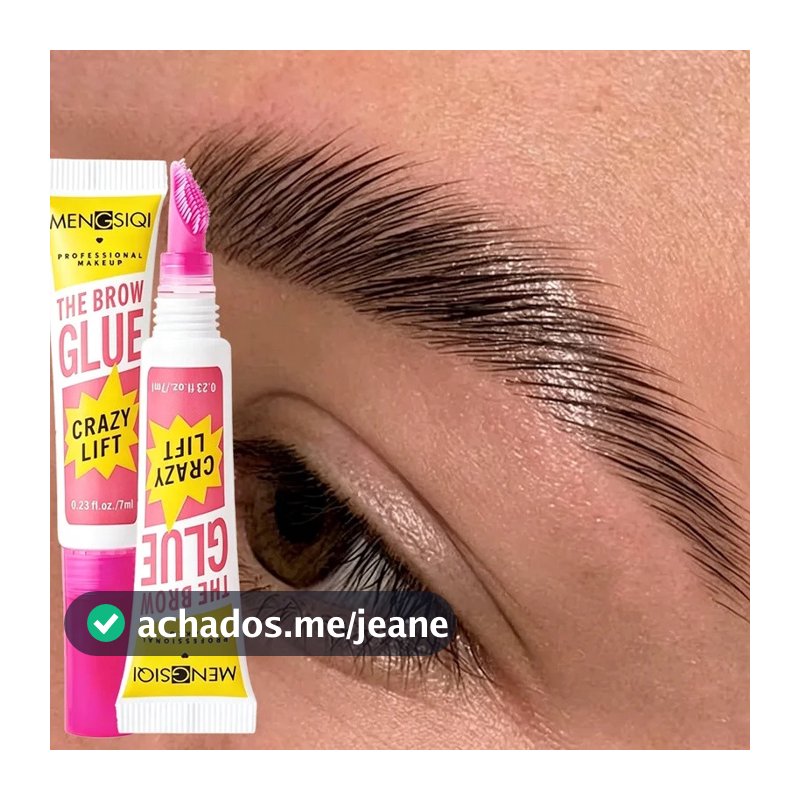 Gel Modelador De Sobrancelha 24H Hold Com Pincel Embutido-Cola Transparente À Prova D'água Para Sobrancelhas Selvagens D