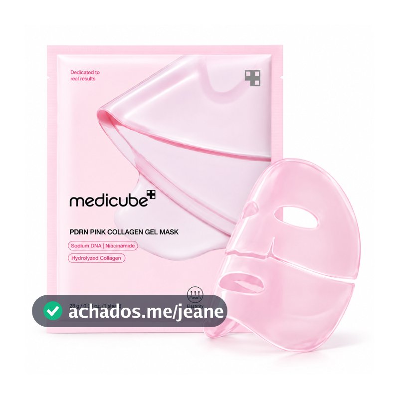 Máscara Facial Medicube PDRN Pink Collagen Gel Mask 28g Colágeno Coreano Hidratante Firmeza Elasticidade Glow Skincare