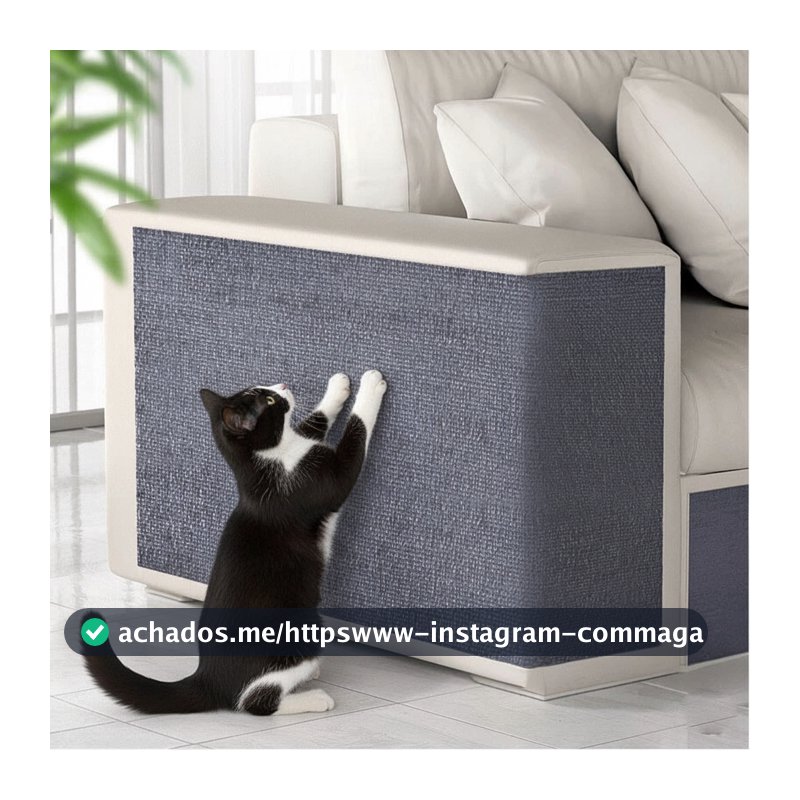 Carpete Adesivado Arranhador Premium para Gatos Protetor de Sofá e Cama Box - Alta Qualidade