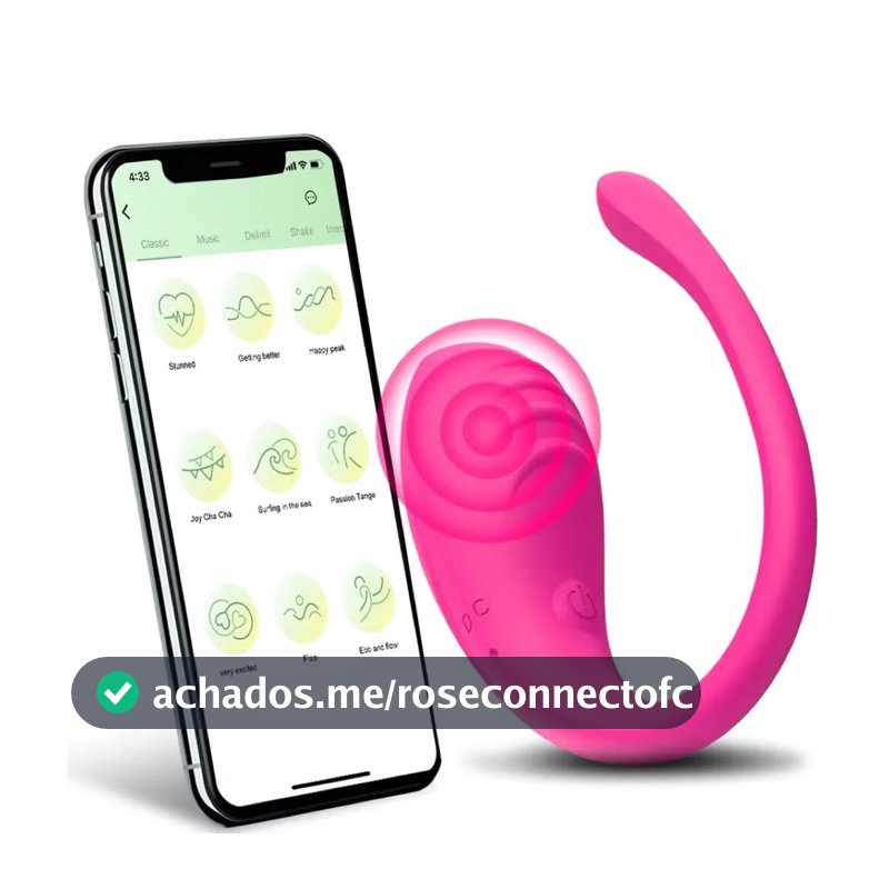 Vibrador Bluetooth Controle no Celular 9 modos de vibração Sex Shop CS-LONGO FIO
