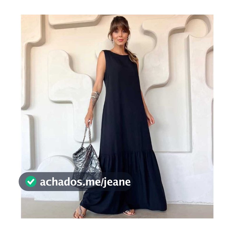 Vestido Feminino Longo Dunas Elegante