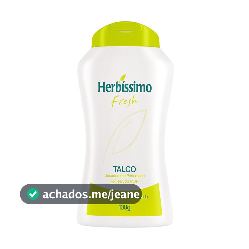 Talco Desodorante Herbissimo Fresh 100G