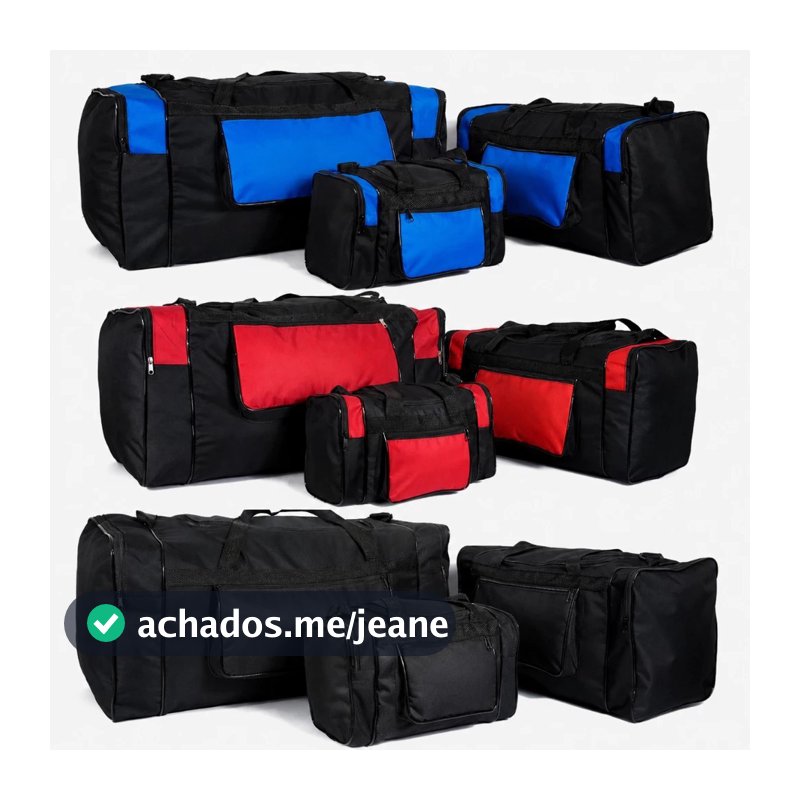Kit 3 Bolsa Mala De Viagem Super Reforçada Qualidade Premium Original Na Promoção