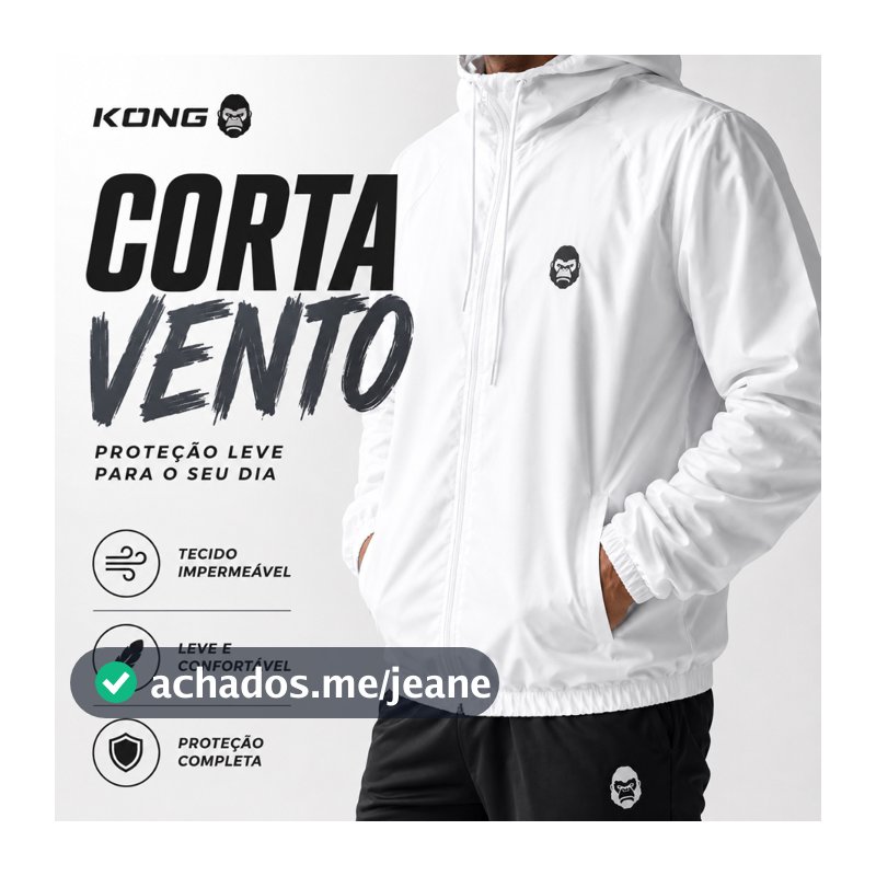 Jaqueta Impermeável Corta Vento Masculina Kong