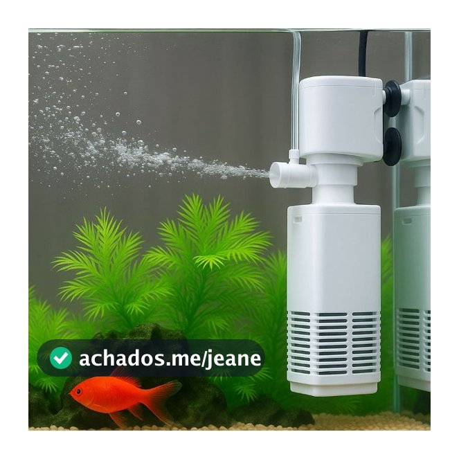 FILTRO INTERNO SUBMERSO COM BOMBA AERADOR DE OXIGENIO 400L/H AQUAVERSO PARA AQUÁRIOS  ATÉ 40L