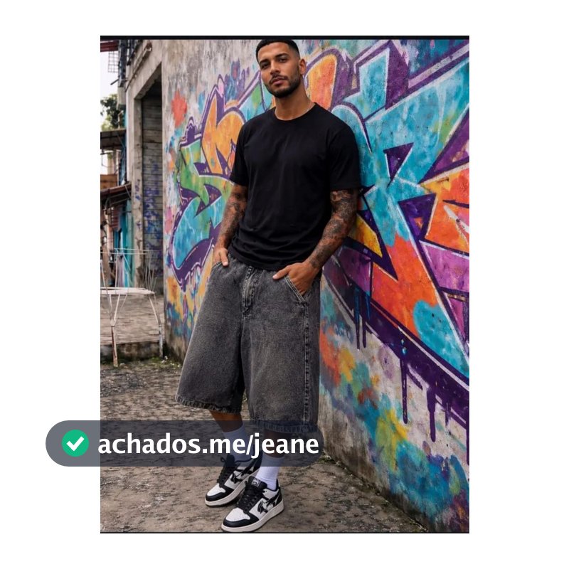 BERMUDA BALÃO BAGGY JORTS SUPER LARGA STREETWEAR