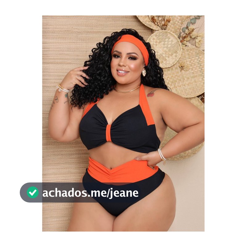 Biquíni cintura alta, calcinha levanta bumbum (não é  fio) , modelo[ 01]