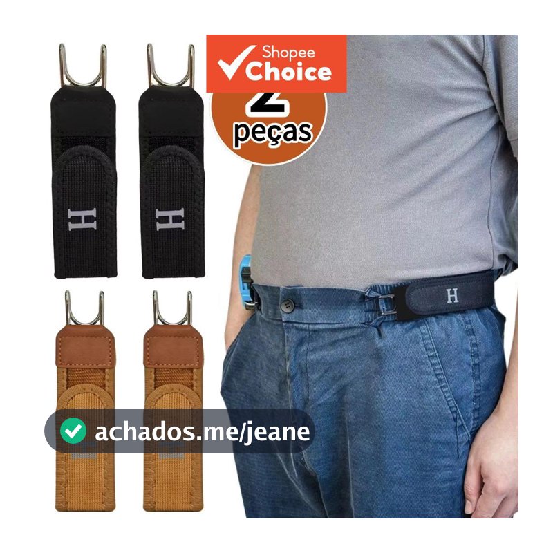 2 peças cinto elástico masculino sem fivela, ajustável e elástico, para jeans casual diário, unissex