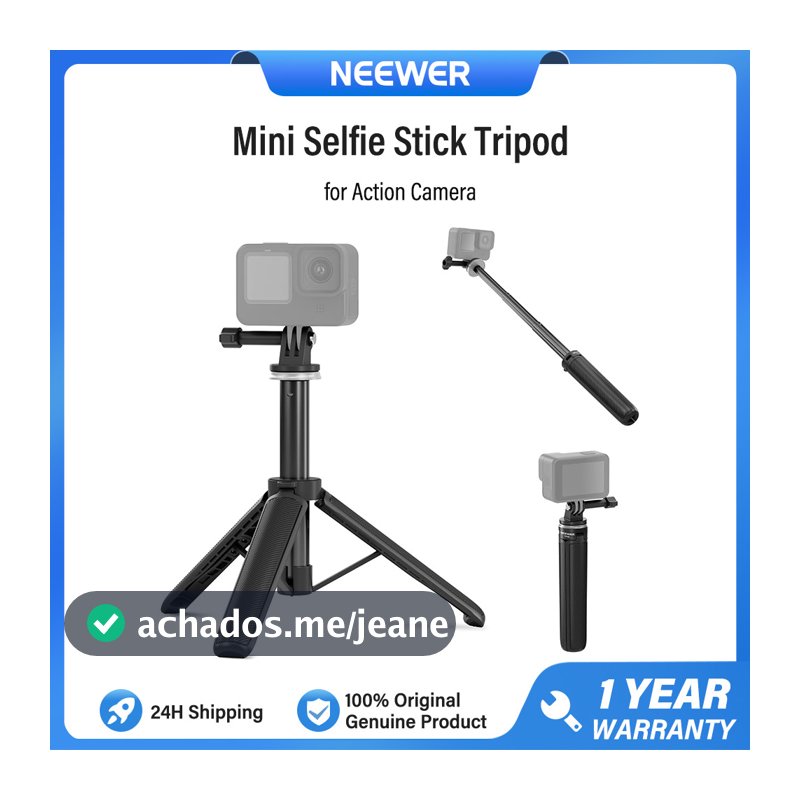 Tripé NEEWER Selfie Stick Para Webcam De Câmera De Ação DSLR , Mini Suporte De Mesa De Vídeo Vlogging , TP46
