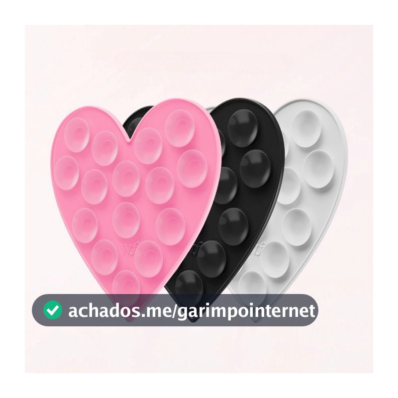 Ventosa De Silicone Reutilizável Dupla Face Com Coração De Flores Silvestres , Suporte Multifuncional Para Telefone