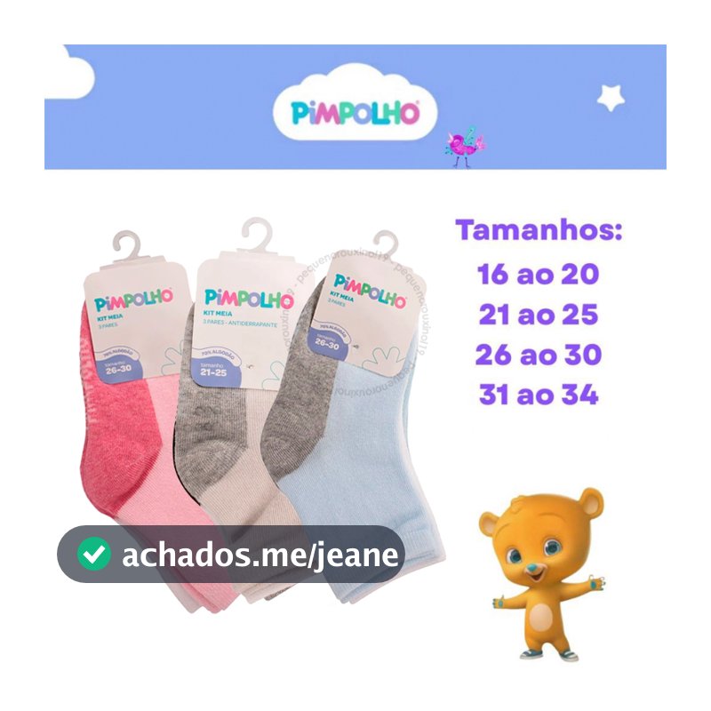 Kit Meia Infantil Coloridas Solado Escuro Menino Menina Não Encarde Algodão Pimpolho