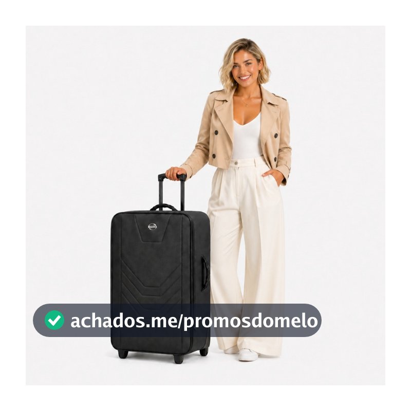Mala de viagem Grande 30kg com Rodinhas Village