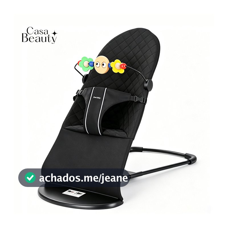 Cadeira de Descanso e Balanço Para Bebê P/ Dormir e Brinquedos Interativos CASA BEAUTY