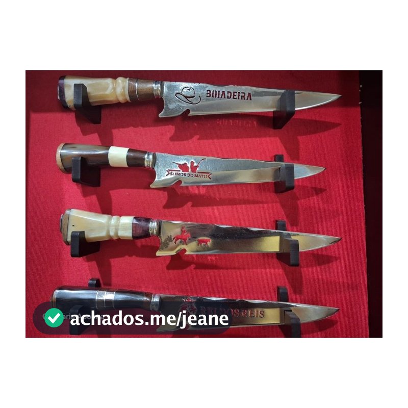 Faca Artesanal Temática Desenhos a Melhor P/ Churrasco
