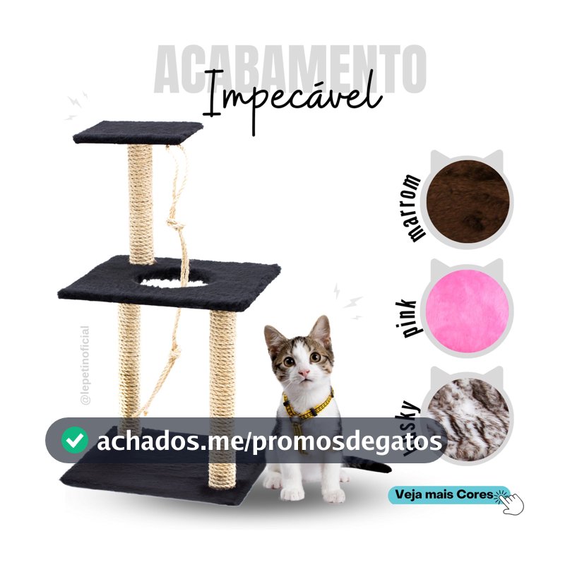 Arranhador Para Gatos 3 Bases Grande
