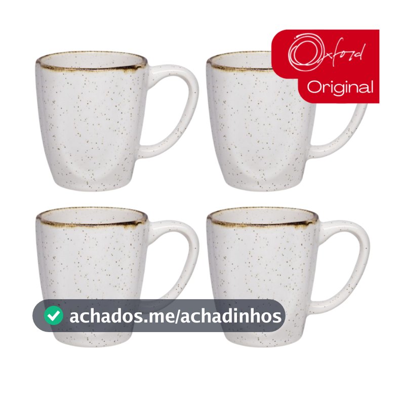 Jogo 4 Canecas Café Chá Ryo 260ml Orgânica Maresia Oxford