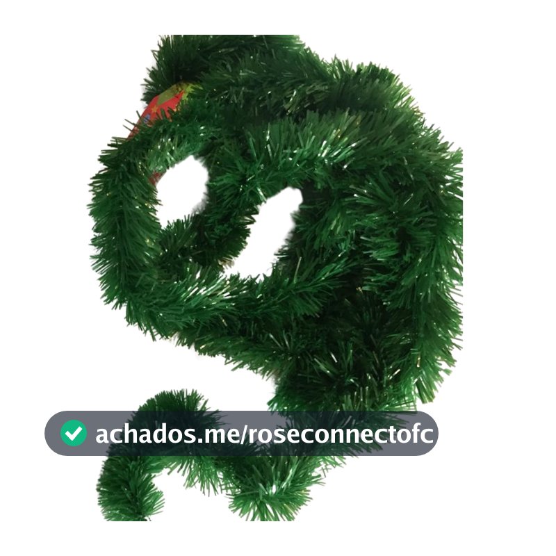 Festão Verde 9cm x 2m NT0105 Decoração de Natal Arvore Guirlanda